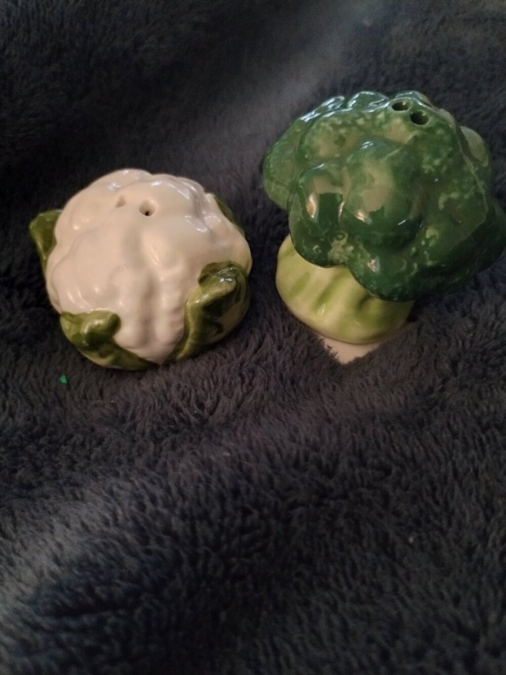 Cauliflower & Broccoli salt & pepper shakers
